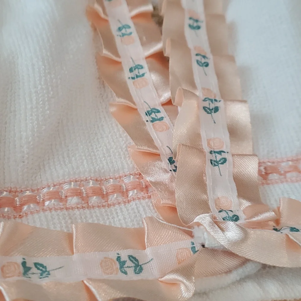 Hand embellished decorative hand towel